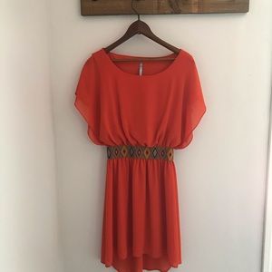 Bright Orange Summer Dress